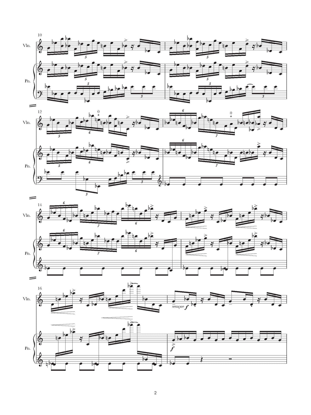 Avner Dorman: Violin Sonata No. 4 — score preview