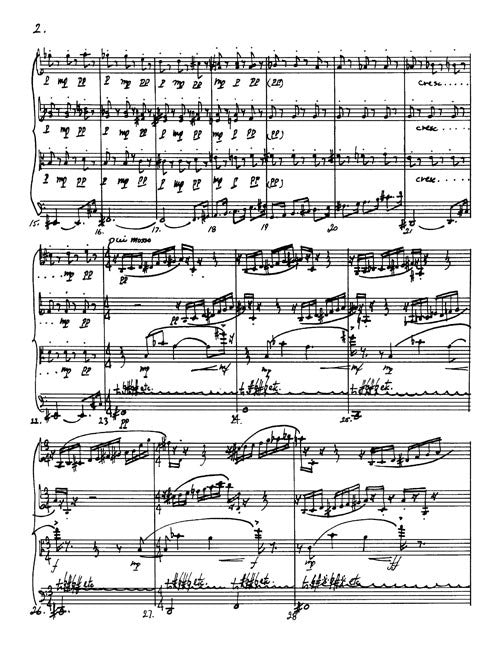 Ezra Laderman: String Quartet No. 7 — score preview