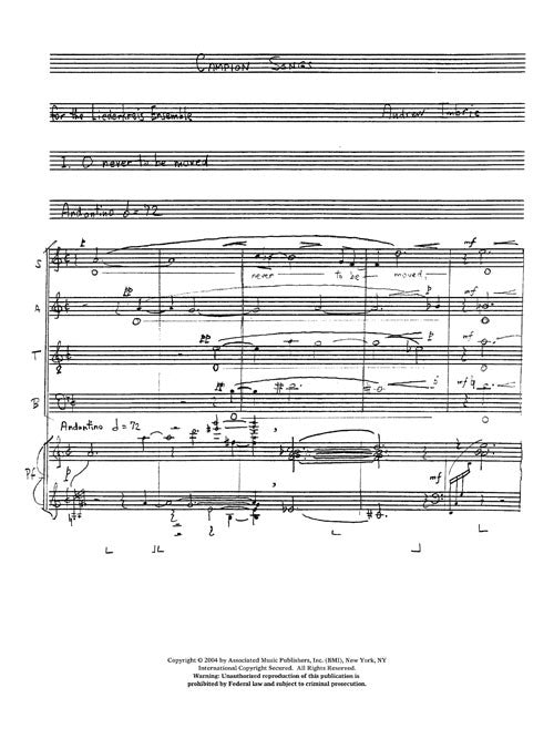 Andrew Imbrie: Campion Songs — score preview
