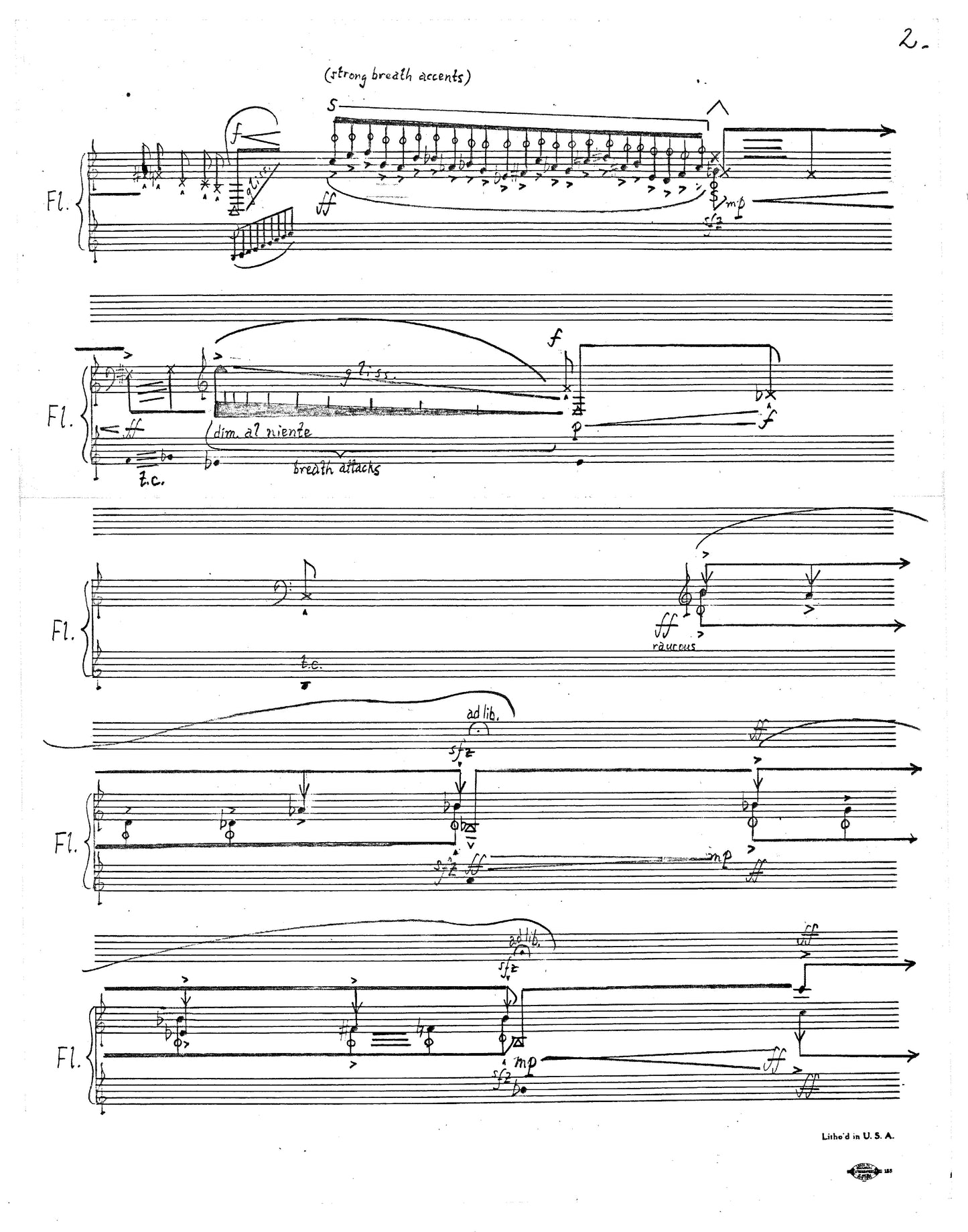 Harvey Sollberger: Riding the Wind — score preview