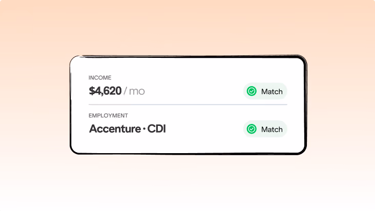 Accurate verification of income and employment