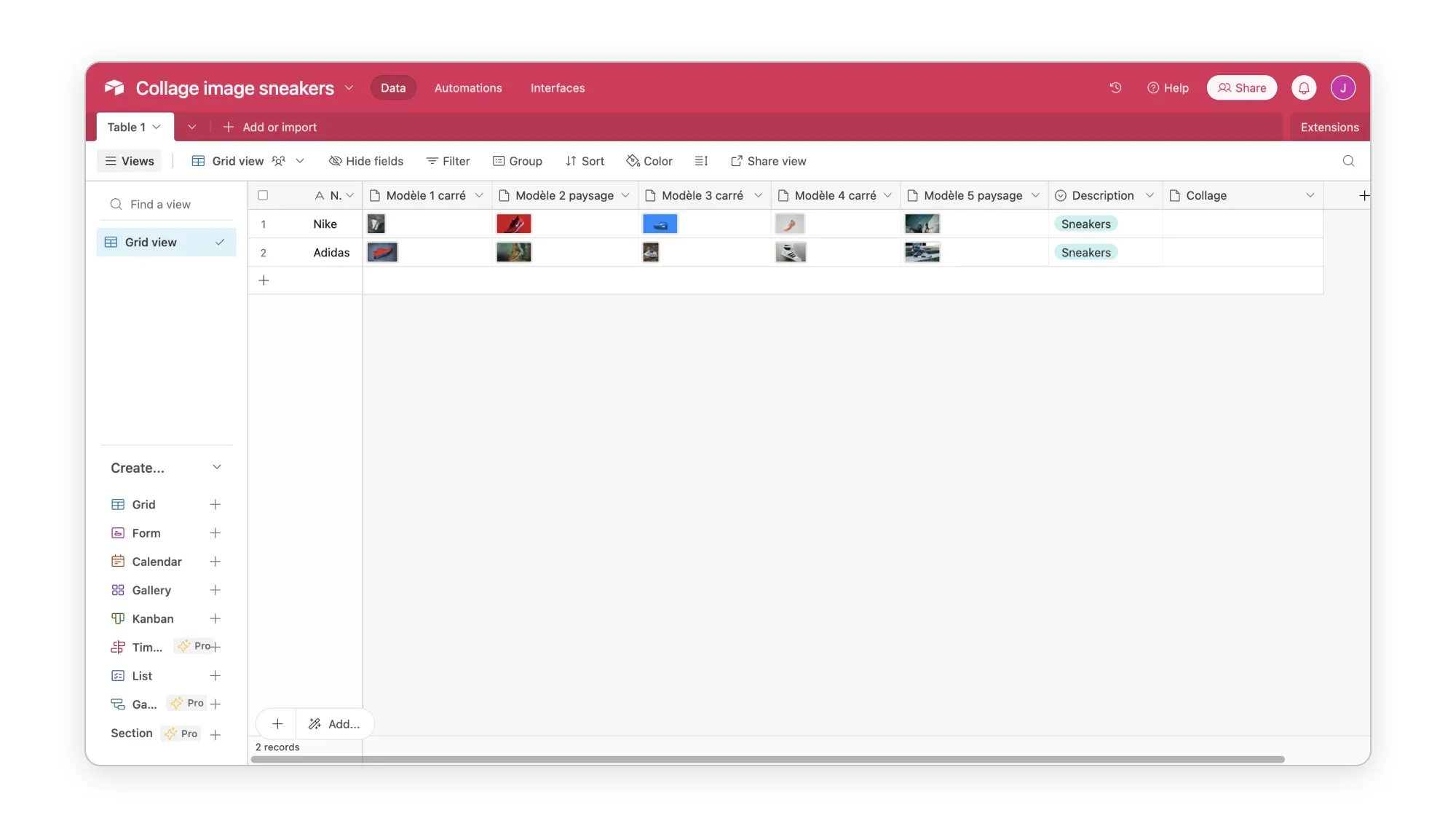 Airtable integration with Abyssale