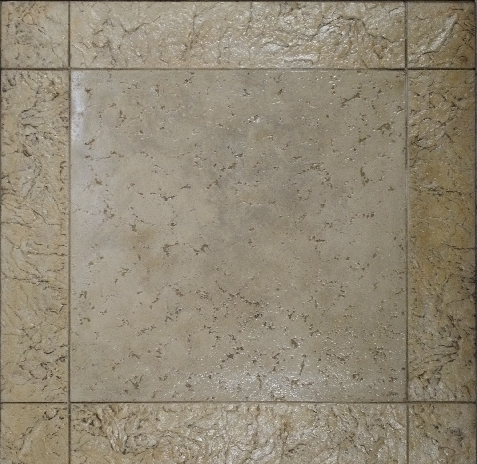 Trevi Square with Border concrete floor