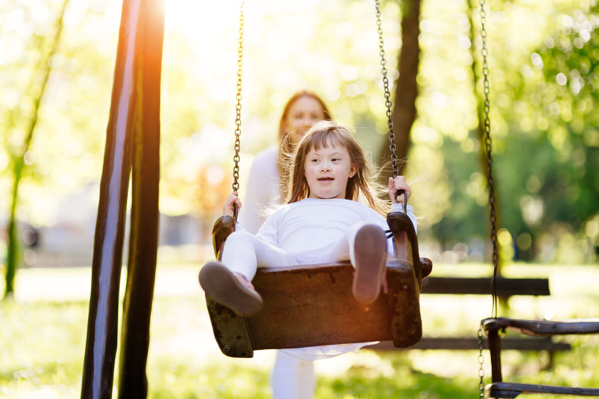 girl on a swing
