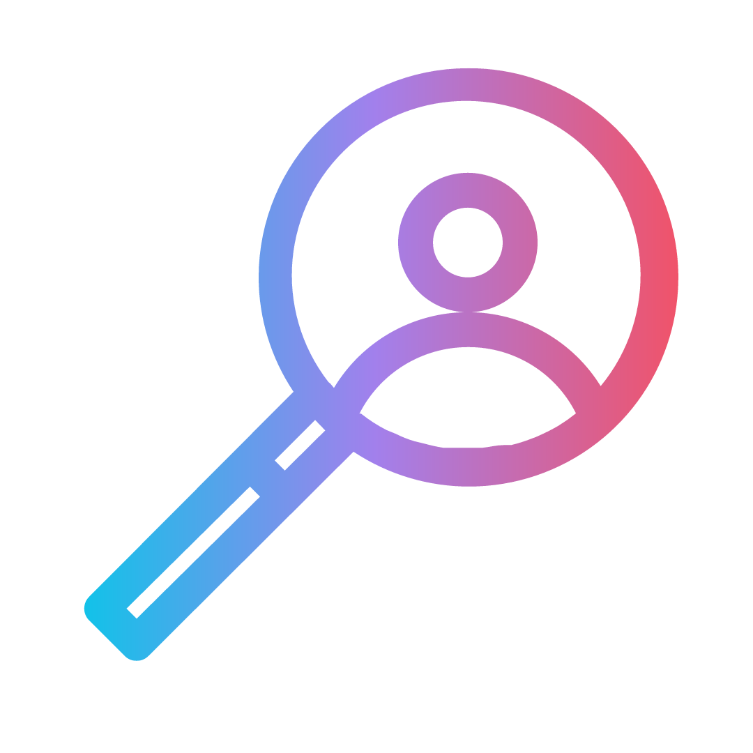Gradient Magnifying Glass