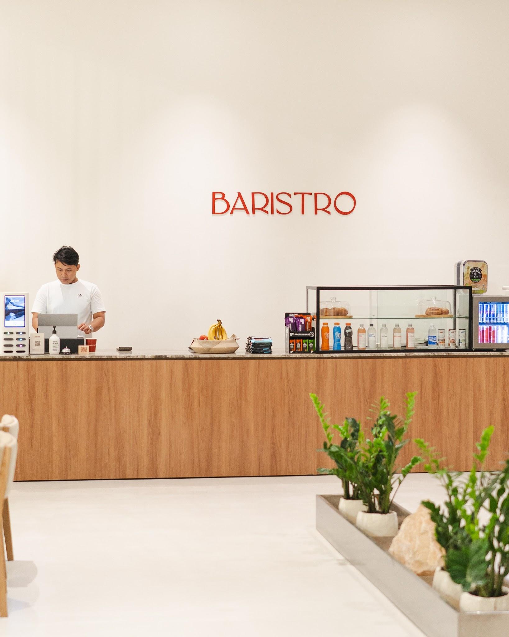The Baristro caf&eacute; and lounge area at Padel Edition, Dubai