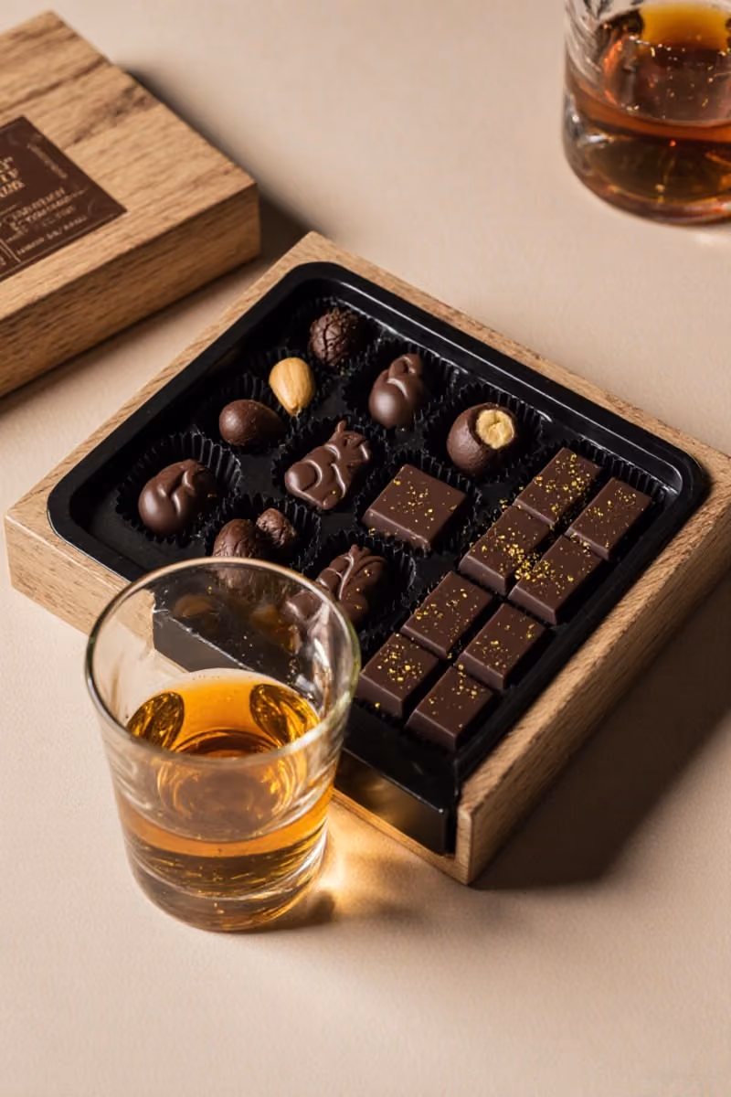 Chocolate and whiskey tasting