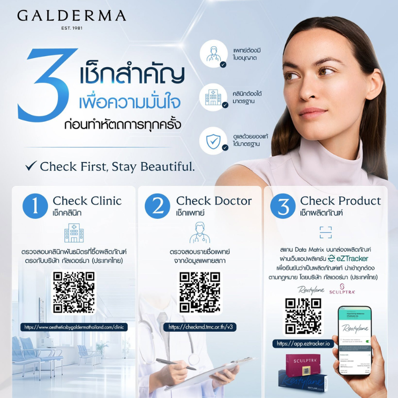 3 เช็กสำคัญก่อนทำหัตถการความงาม เช็กคลินิก เช็กแพทย์ เช็กผลิตภัณฑ์