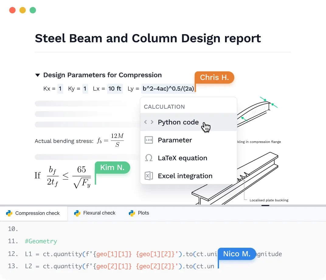 Using Python and MathJS in CalcTree.