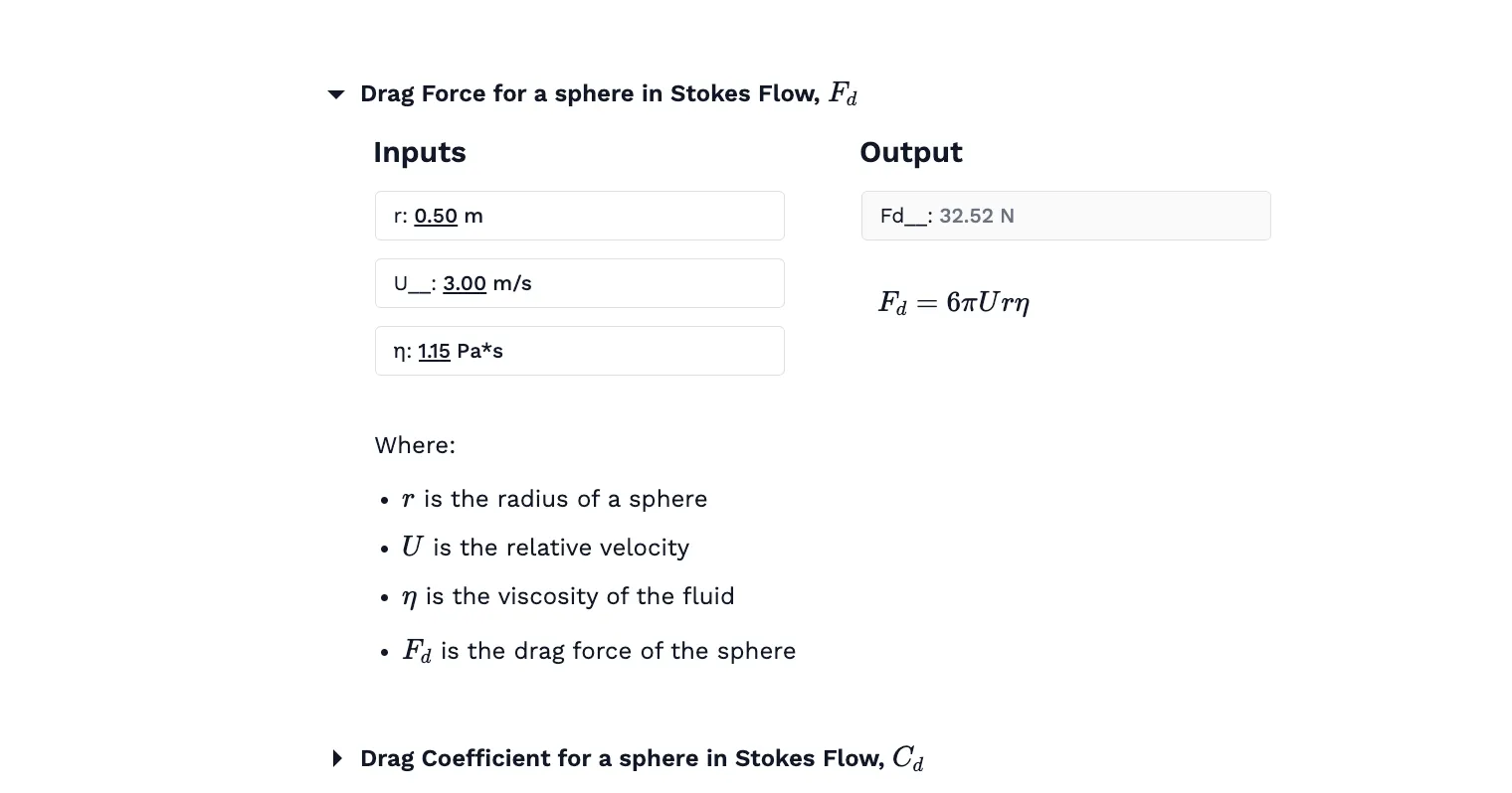 Drag Force and Drag Coefficient