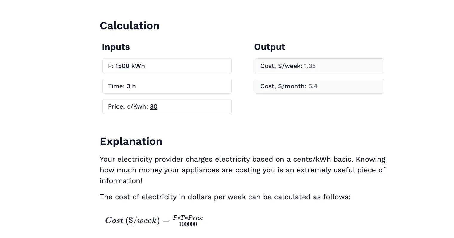 Electricity Bill Calculator
