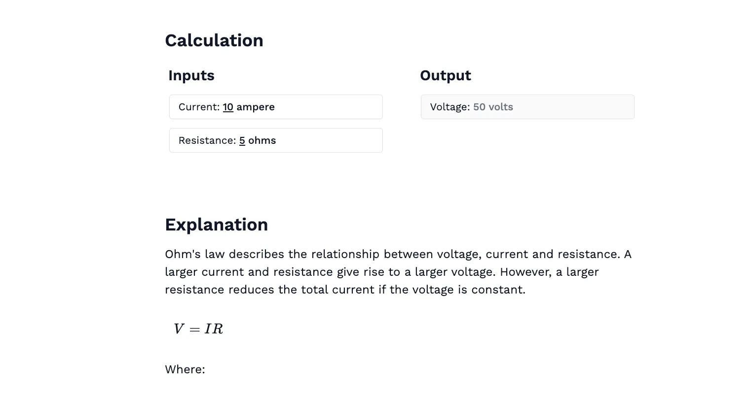 Ohm's Law: Voltage In a Circuit