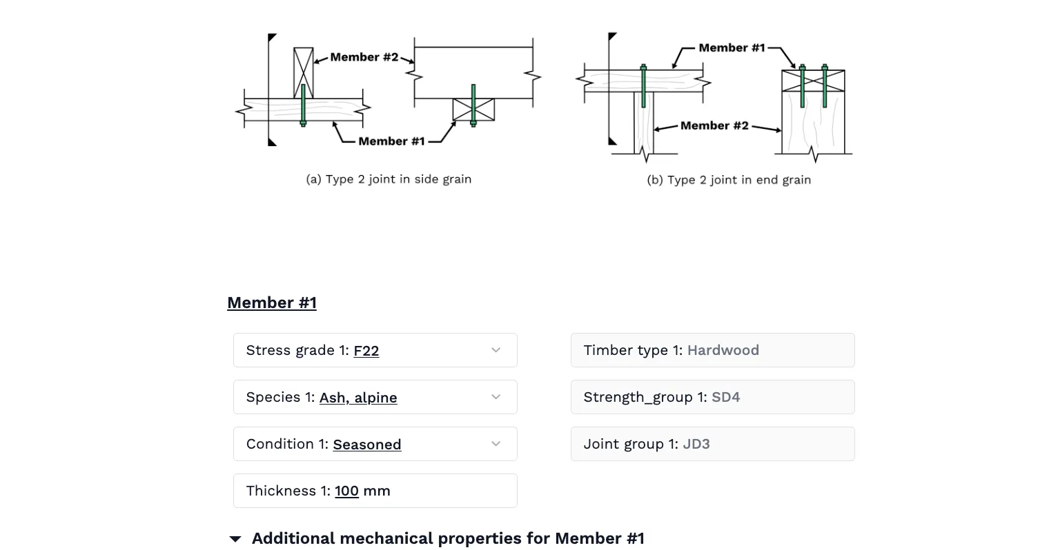 Timber Nailed Joint Design to AS 1720.1-2010