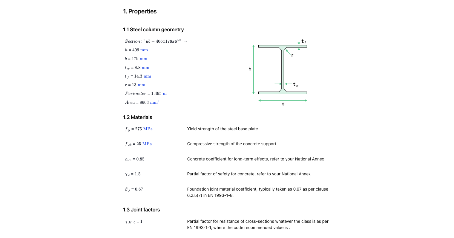 Steel Base Plate to Eurocode 3