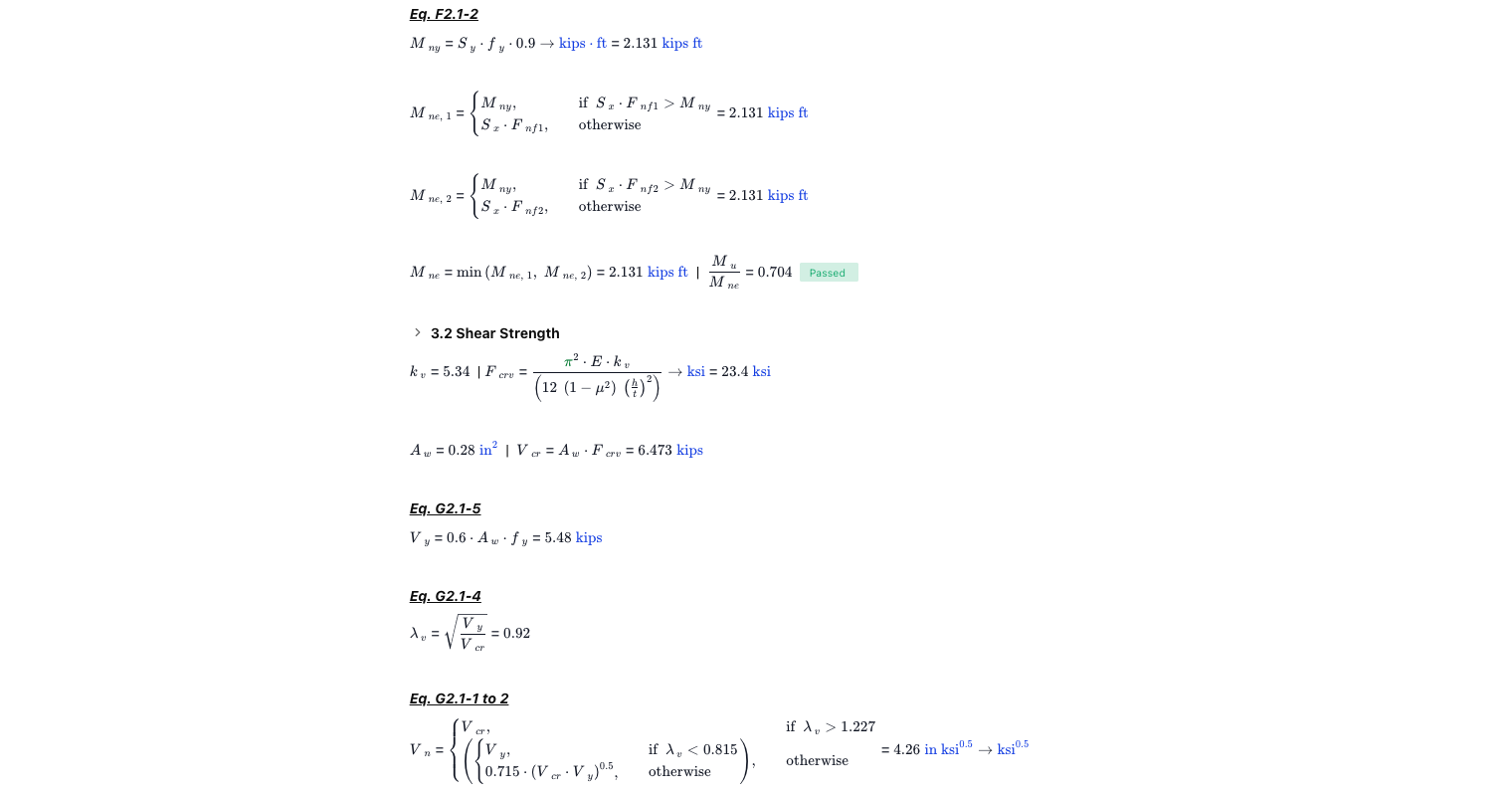 Purlin & GIrt Design Calculator