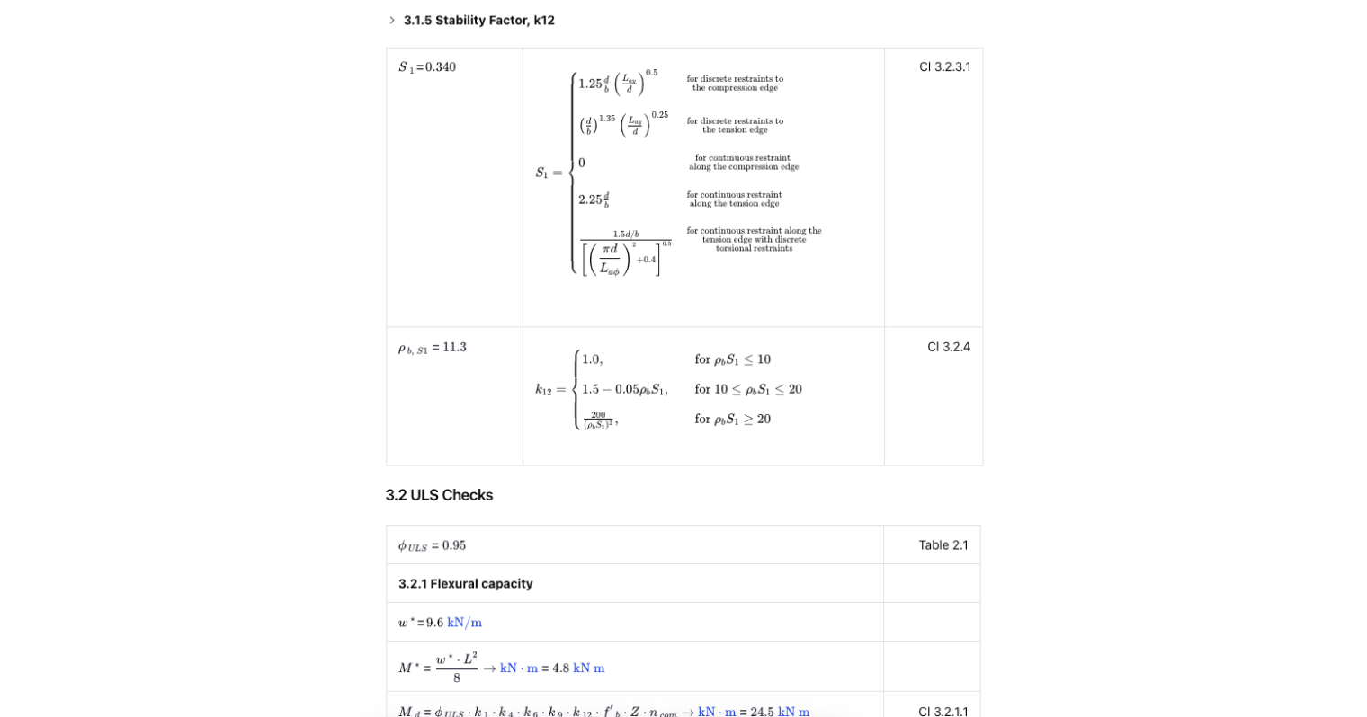 Timber Beam Design to AS1700