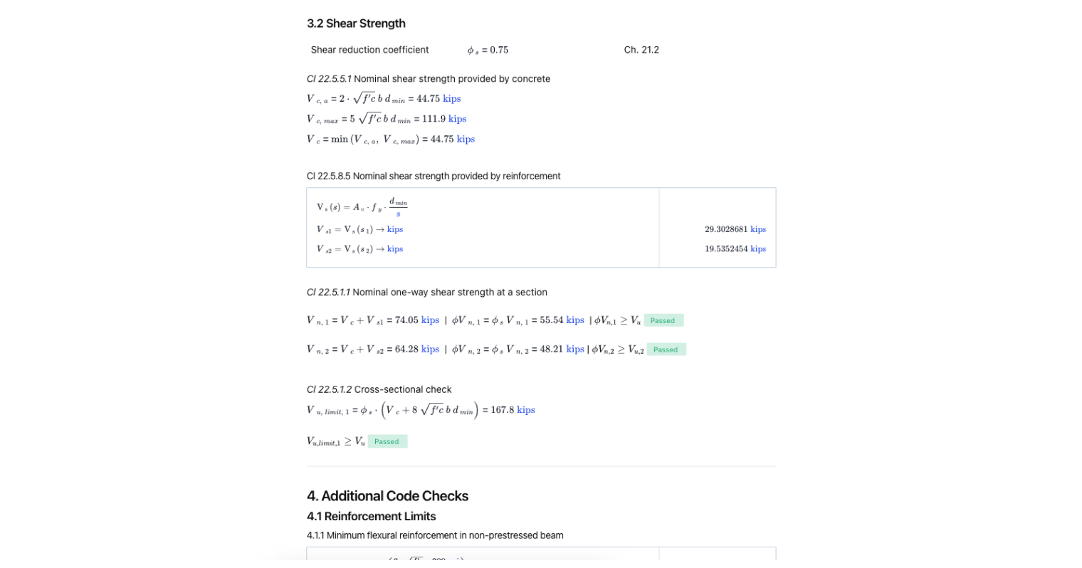 Concrete Rectangular Beam Design to ACI-318-19