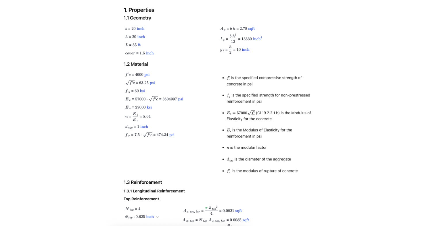 Concrete Rectangular Beam Design to ACI-318-19