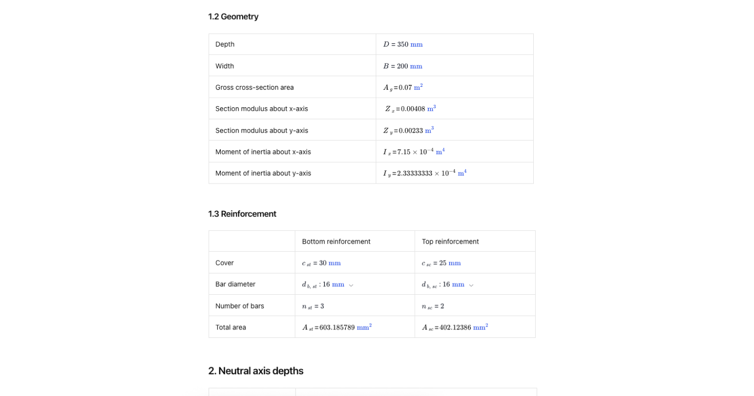 Neutral Axis Calculator: RC Section to AS 3600:2018