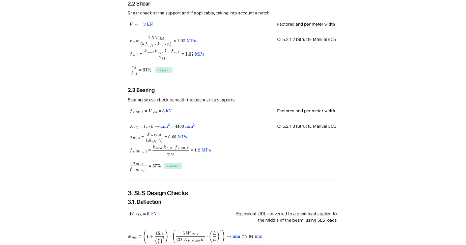 Timber Beam Design to Eurocode 5 (EC5)