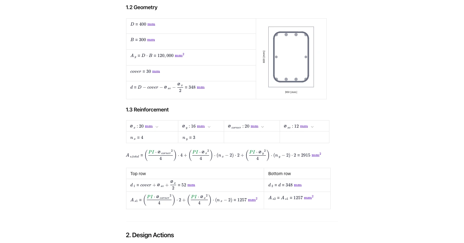 Concrete Column Design to AS 3600