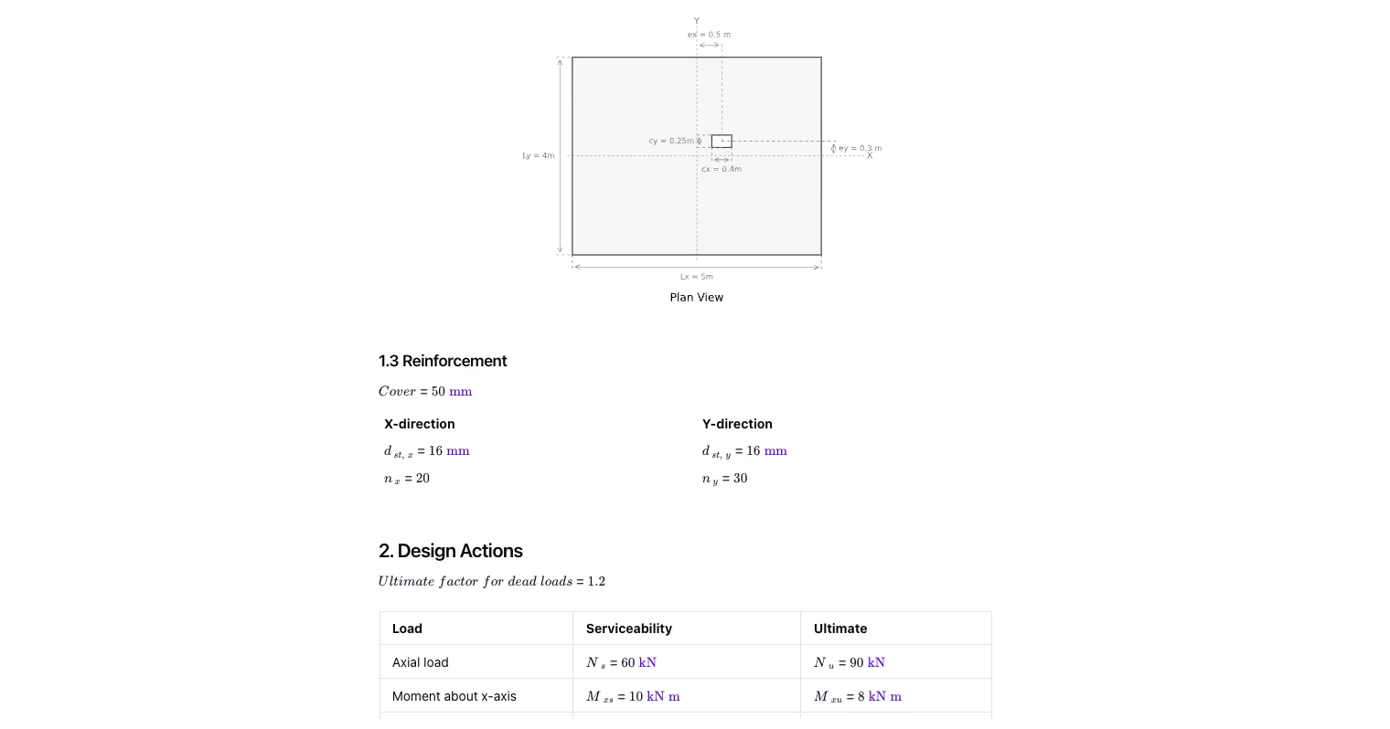 Concrete Rectangular Footing Design to AS 3600-2018Concrete Rectangular Footing Design to AS 3600-2018
