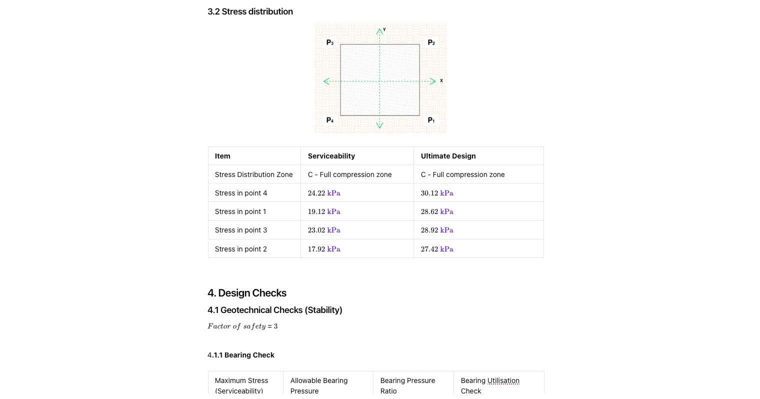 Concrete Rectangular Footing Design to AS 3600-2018
