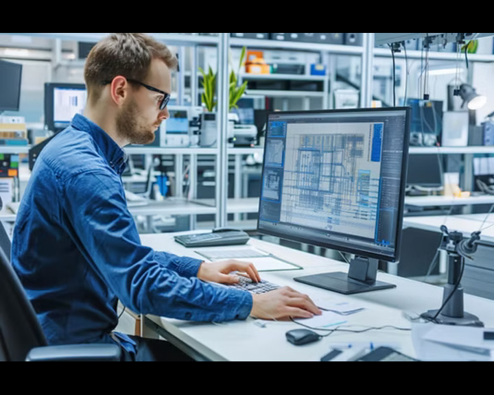 Engineer reviewing an AI-generated structural calculation, illustrating human verification of AI output in engineering.