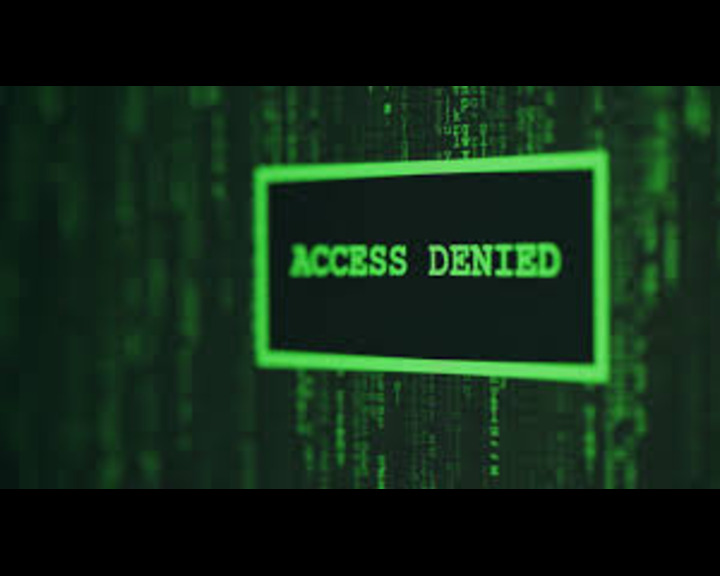 An engineering calculation blocked by a corporate IT policy, illustrating SMath Studio access restrictions.