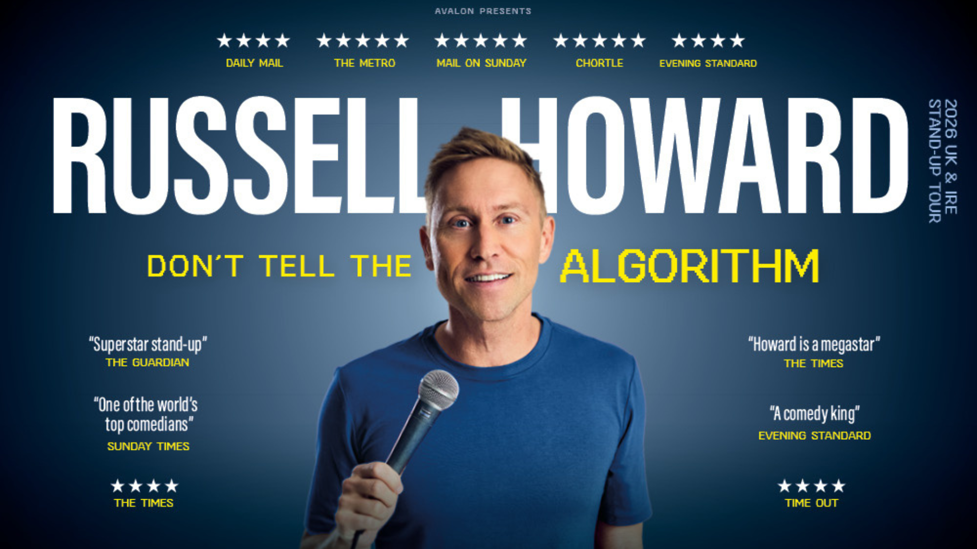 Russell Howard - Don't Tell The Algorithm Title Shot