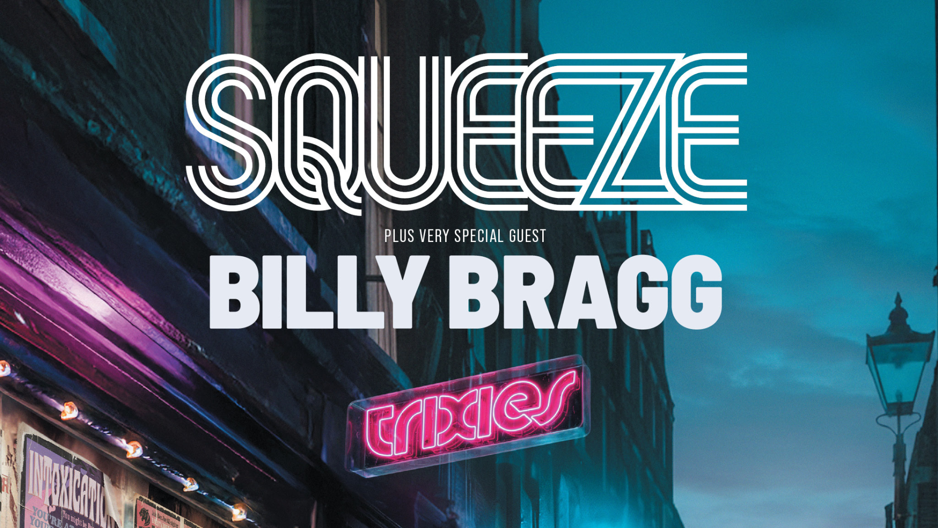 Squeeze Plus Very Special Guest Billy Bragg Title Shot