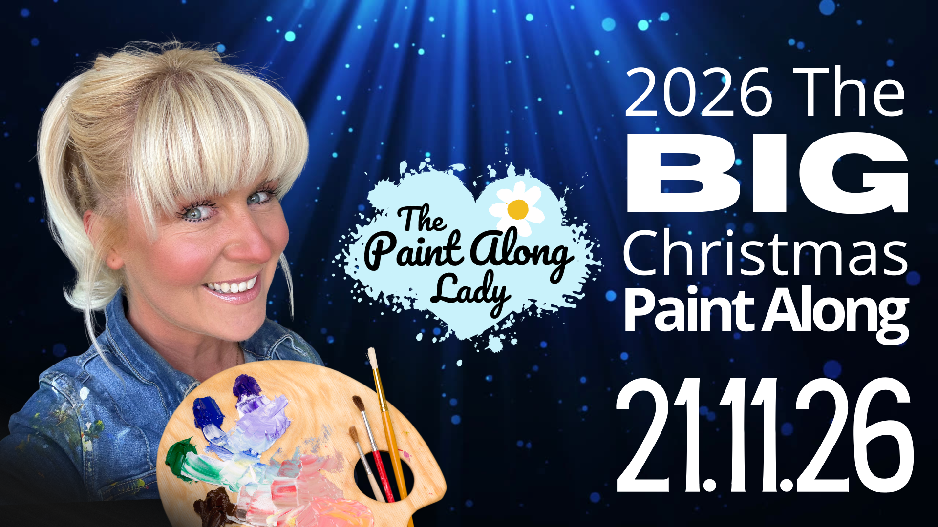 The Big Christmas Paint Along Title Shot