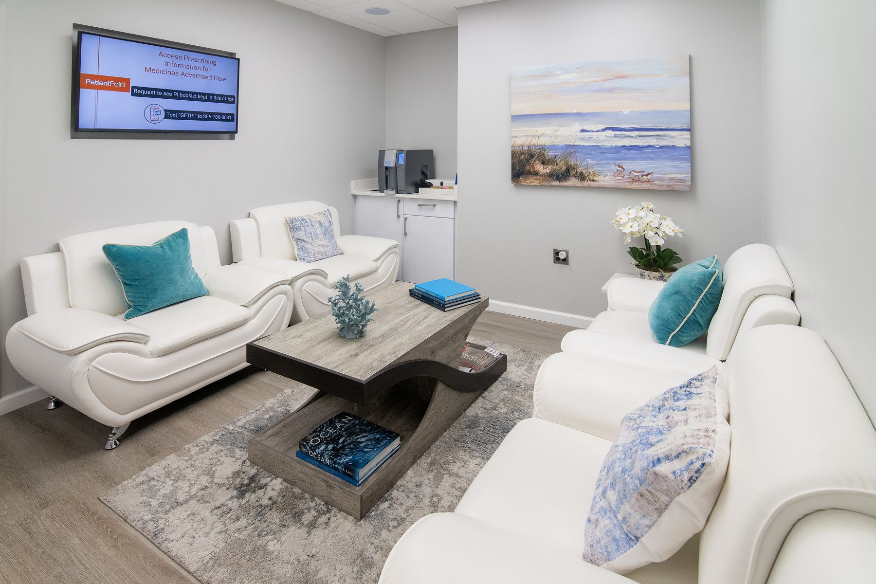 WCMG's beautiful and modern waiting room