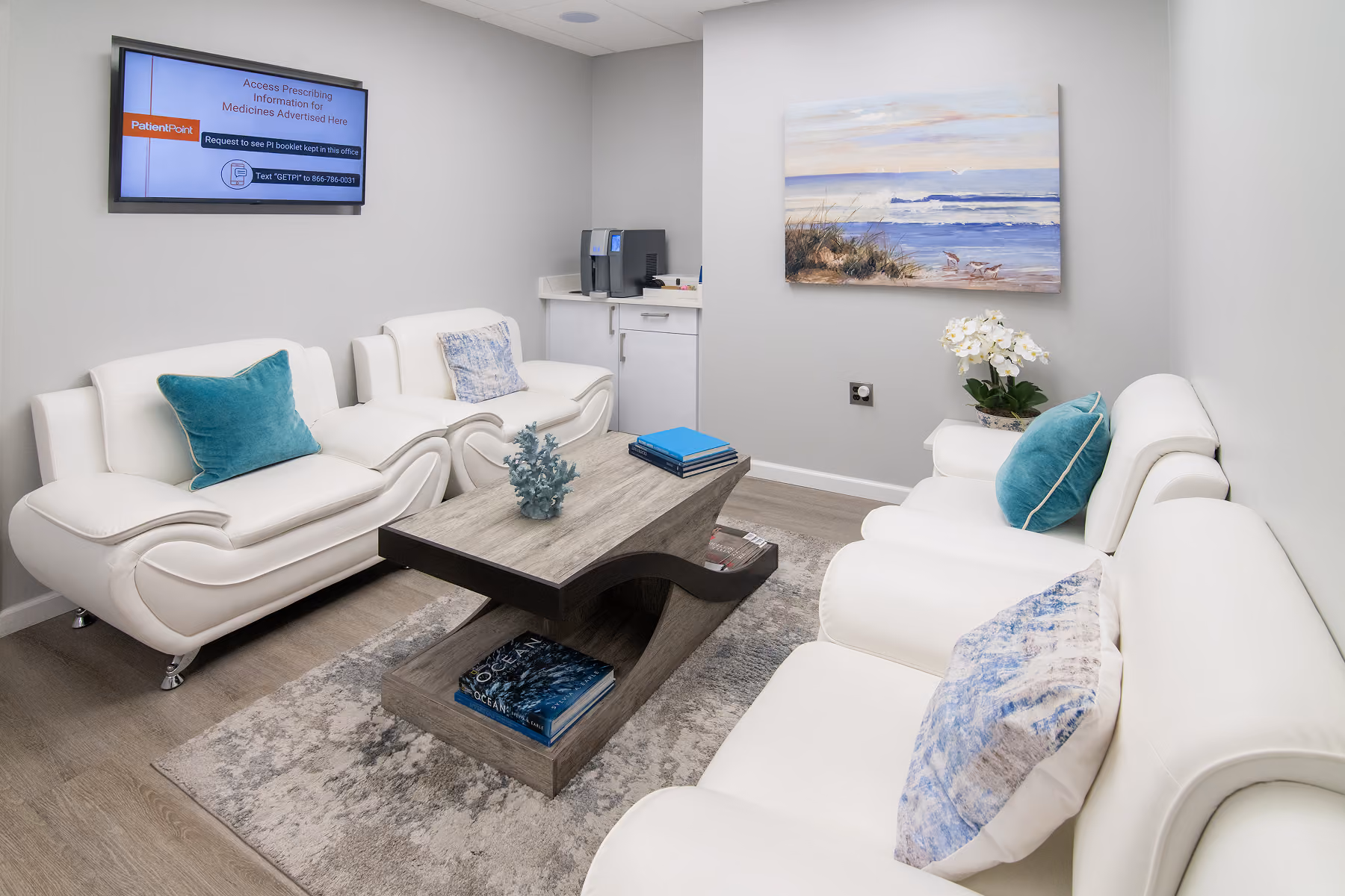 WCMG's beautiful and modern waiting room