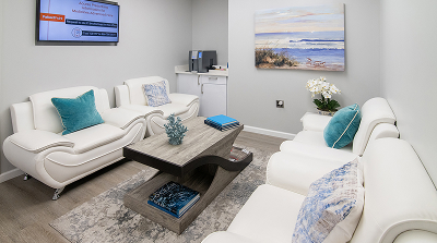 WCMG's beautiful and modern waiting room