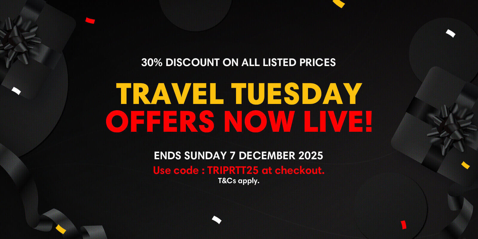 Travel Tuesday Deals 2025