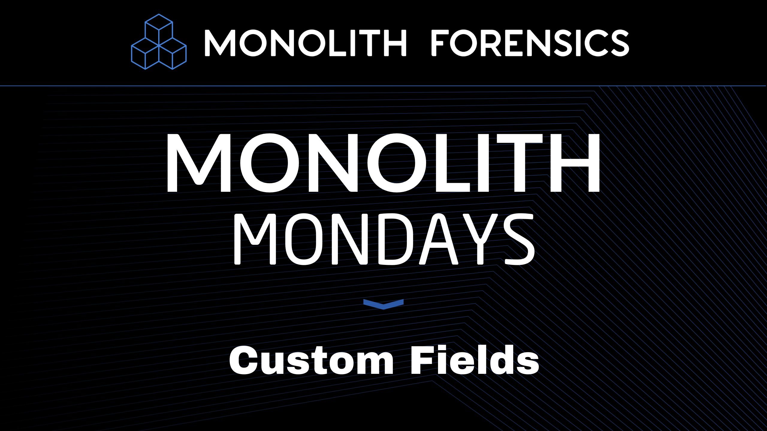 Monolith Mondays: Custom Fields