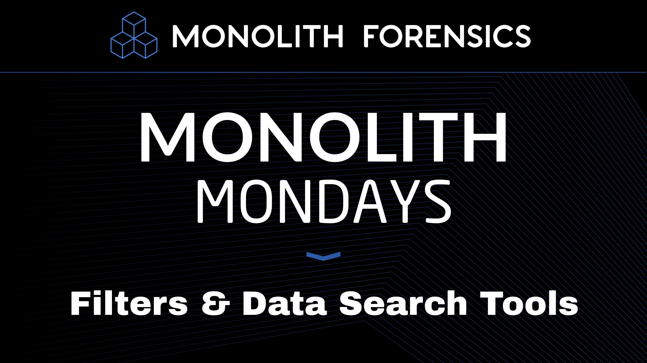 Monolith Mondays: Filters and Data Search