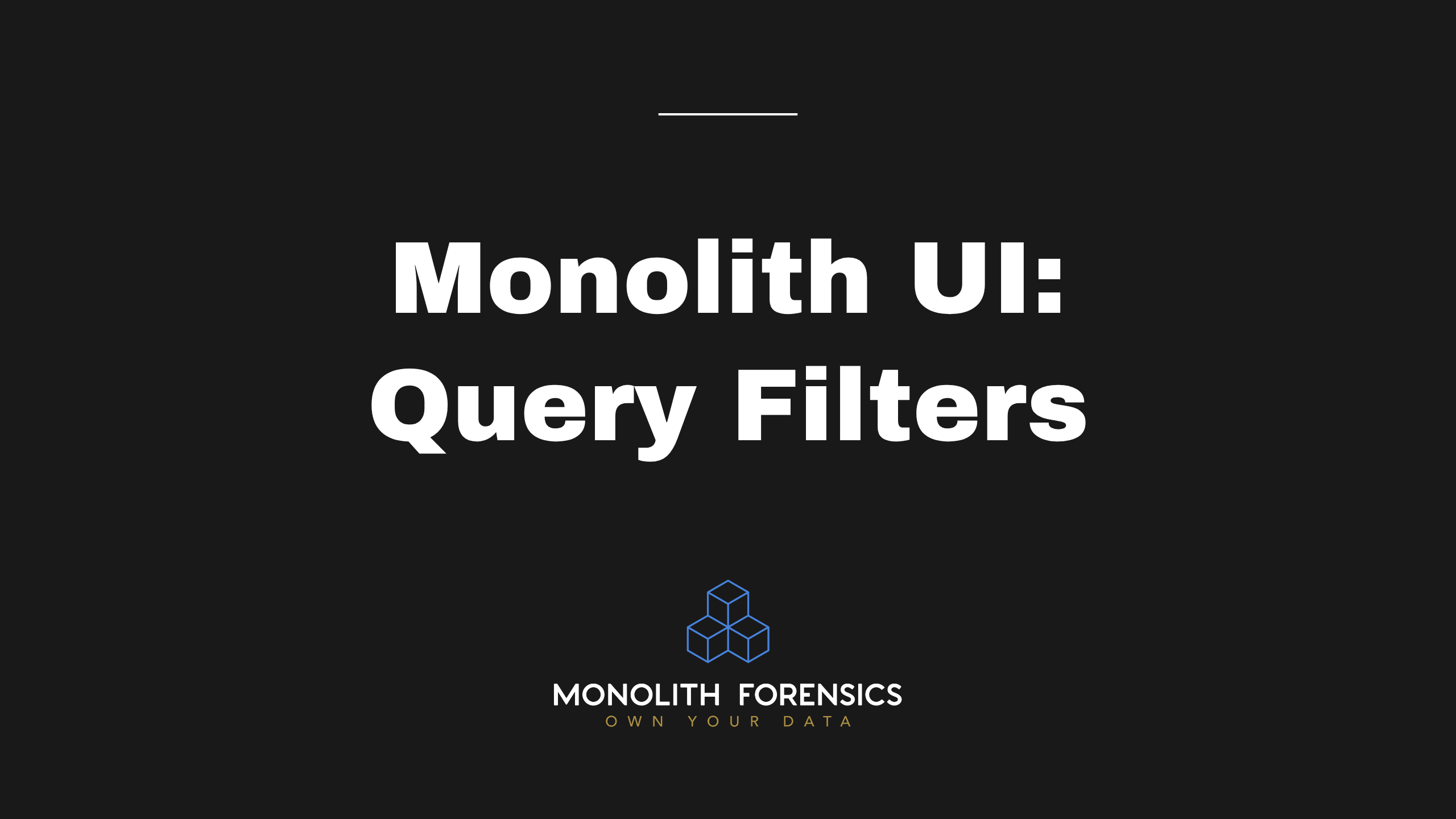 How to Use Query Filters in Monolith