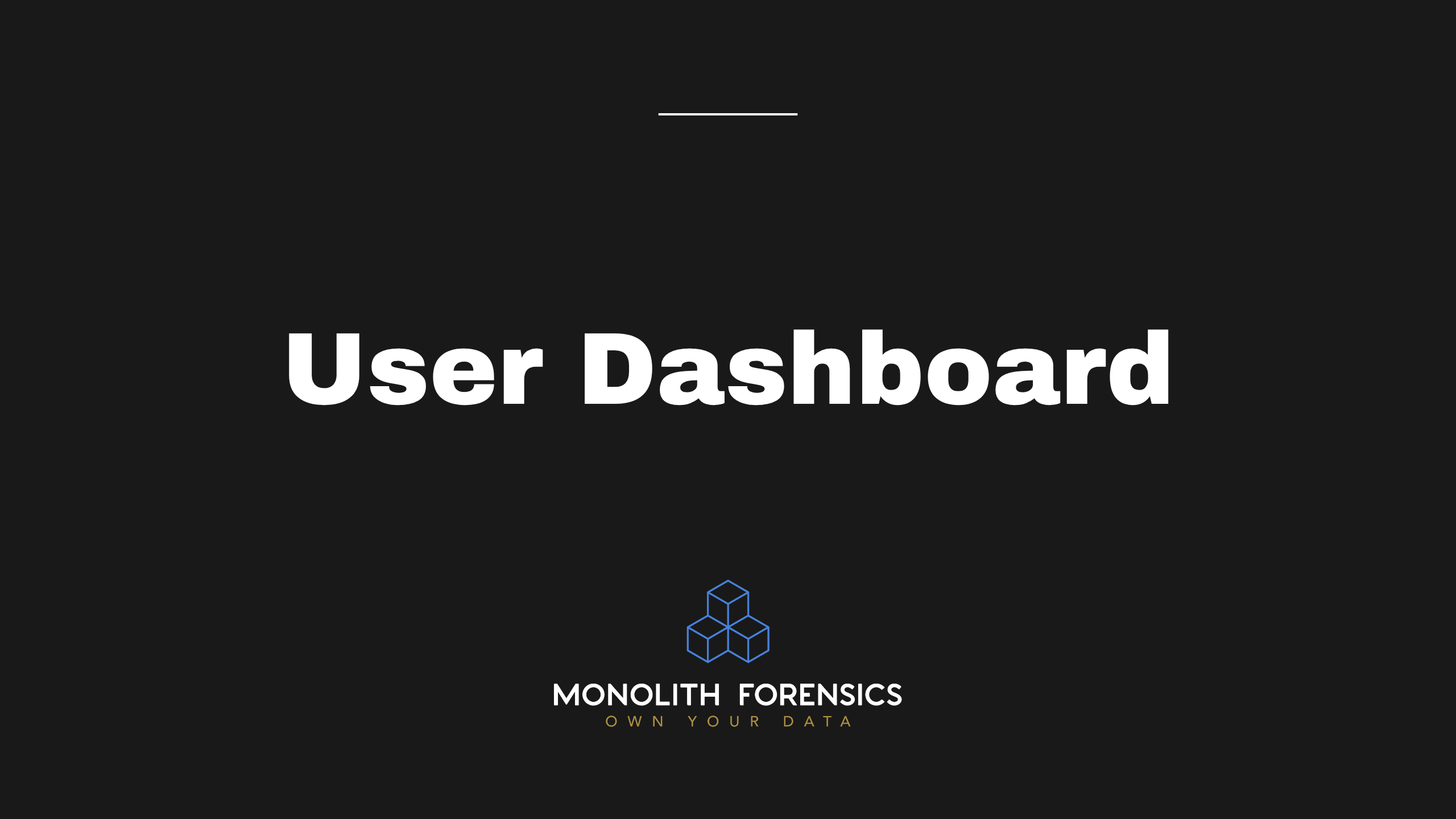 User Dashboard Overview