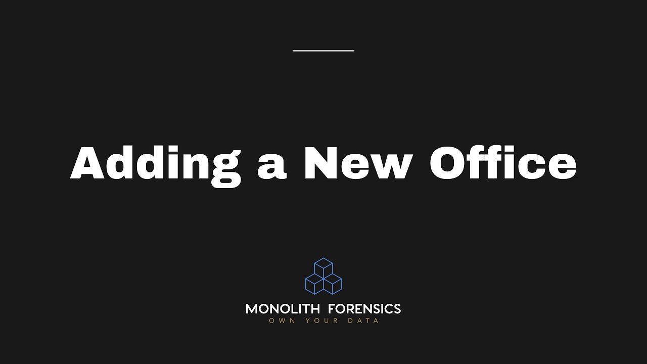 Creating a New Office in Monolith