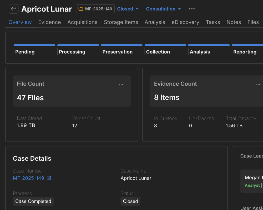 Closed case in Monolith with large file storage