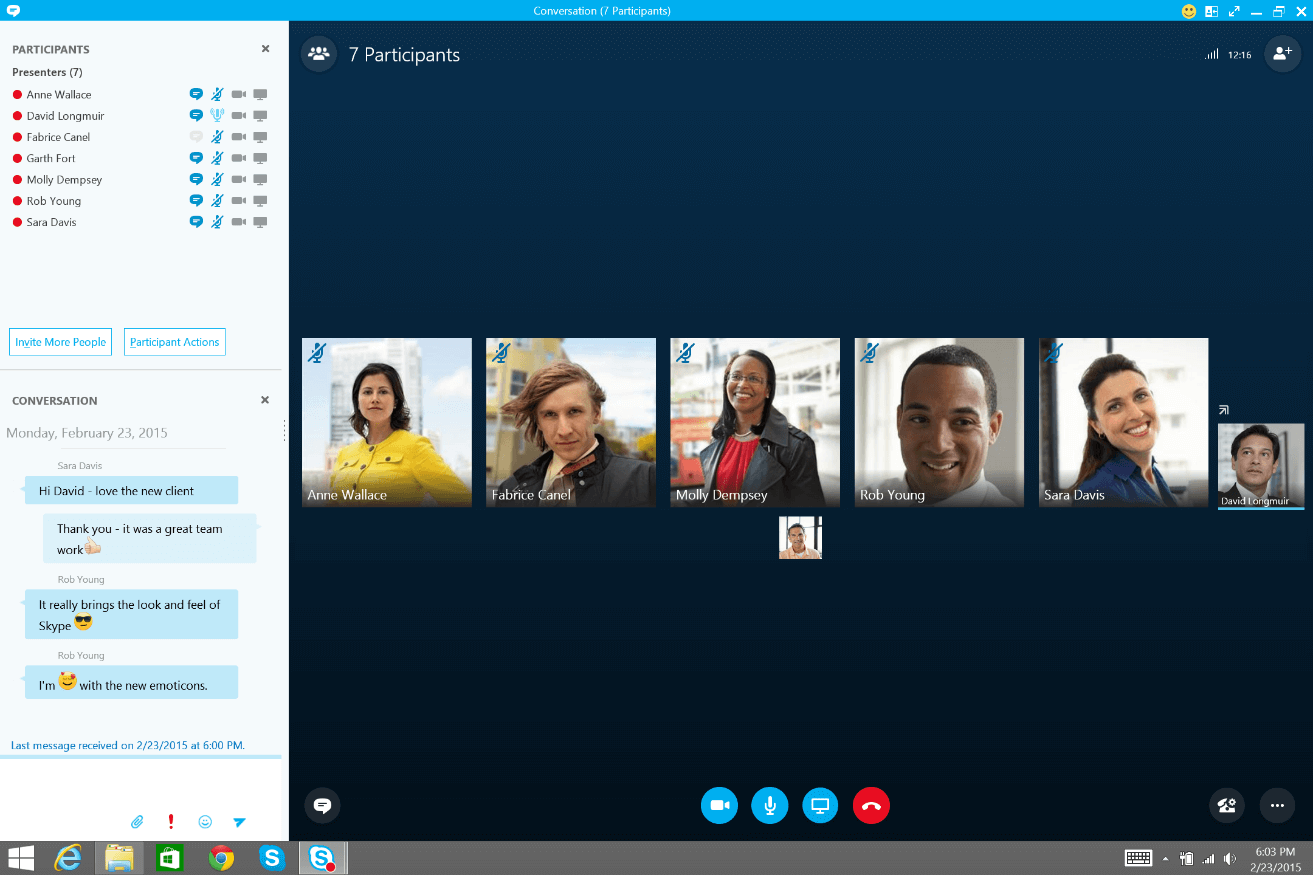 Skype for Business (Video Conferencing)