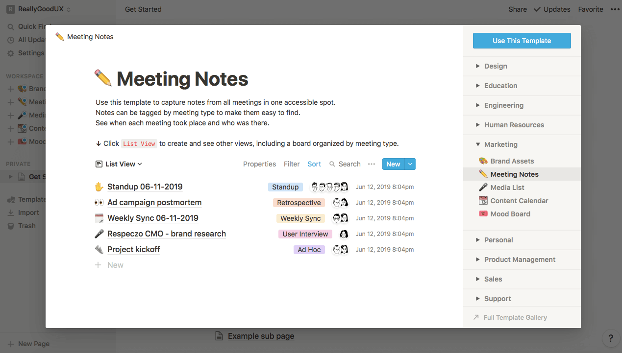 Notion (Meeting Notes)