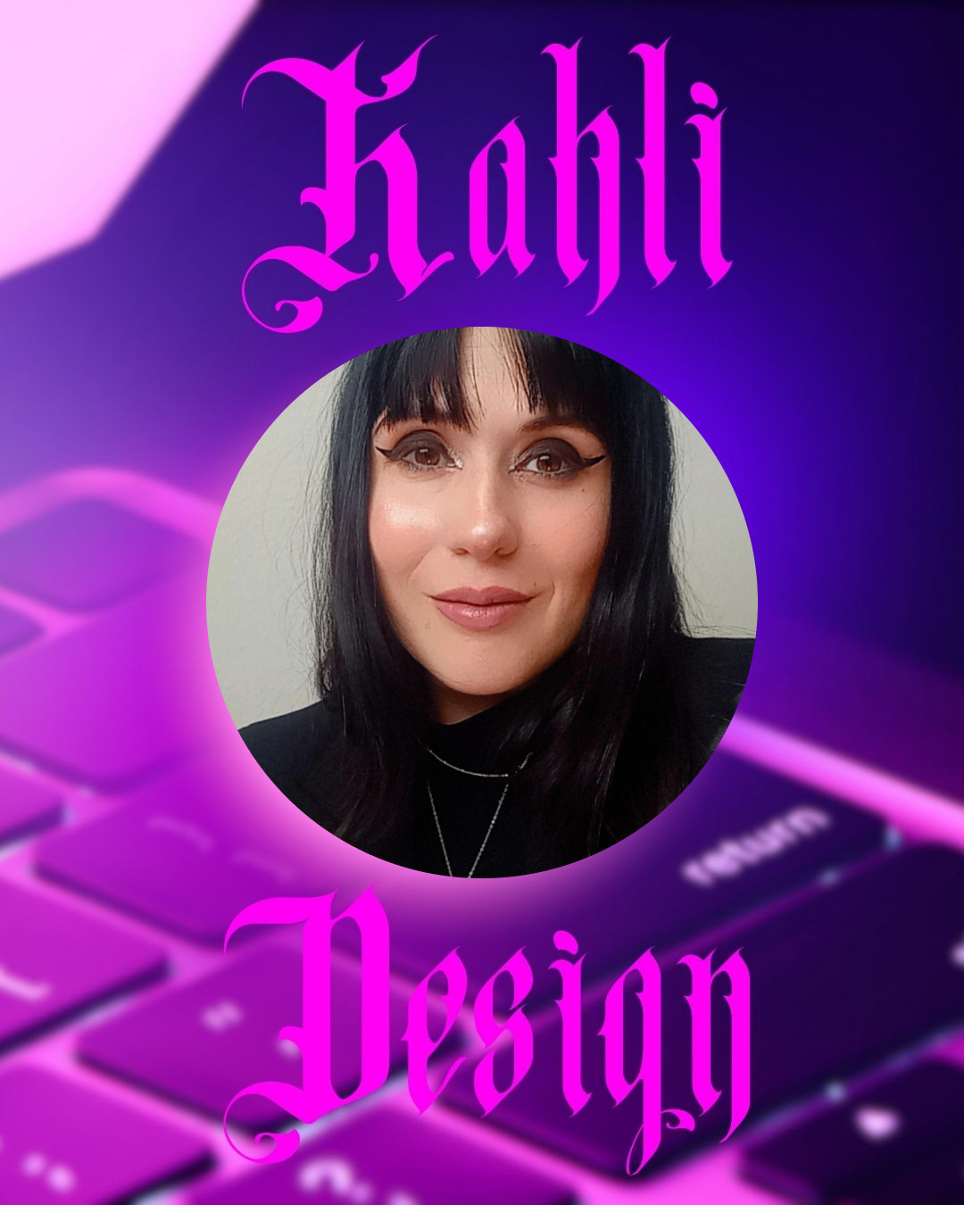 My face in monochrome with a series of glowing rings.