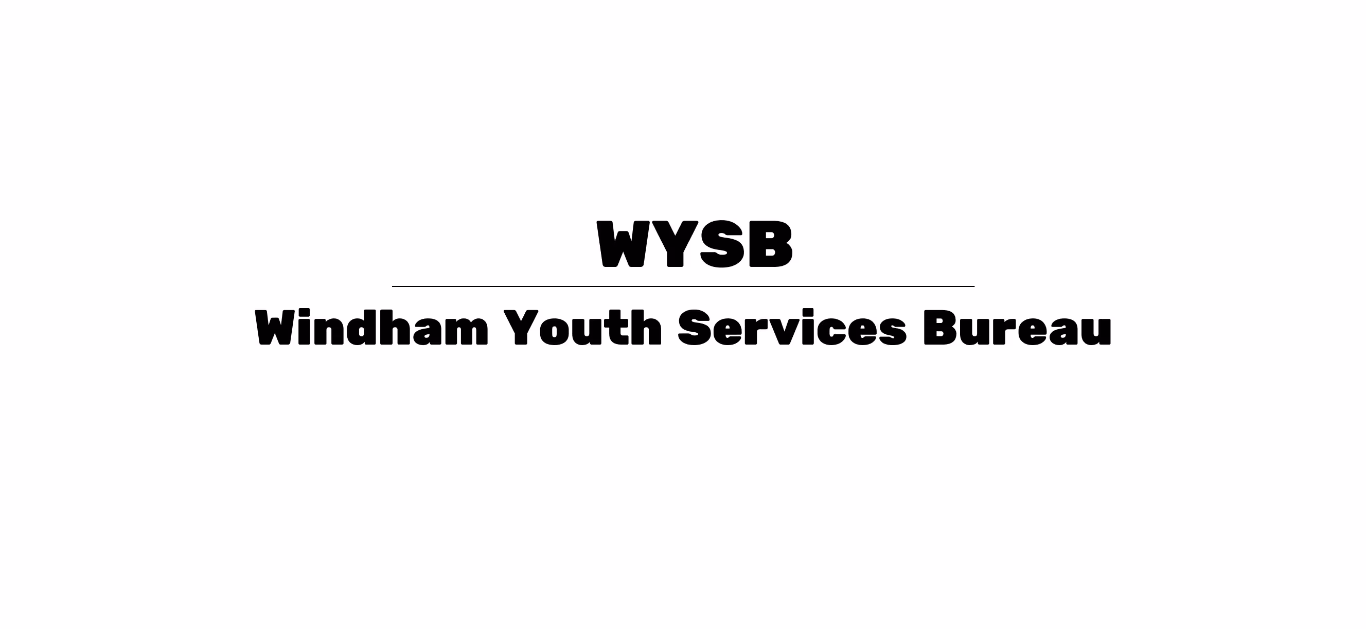 A banner for the windham youth services bureau