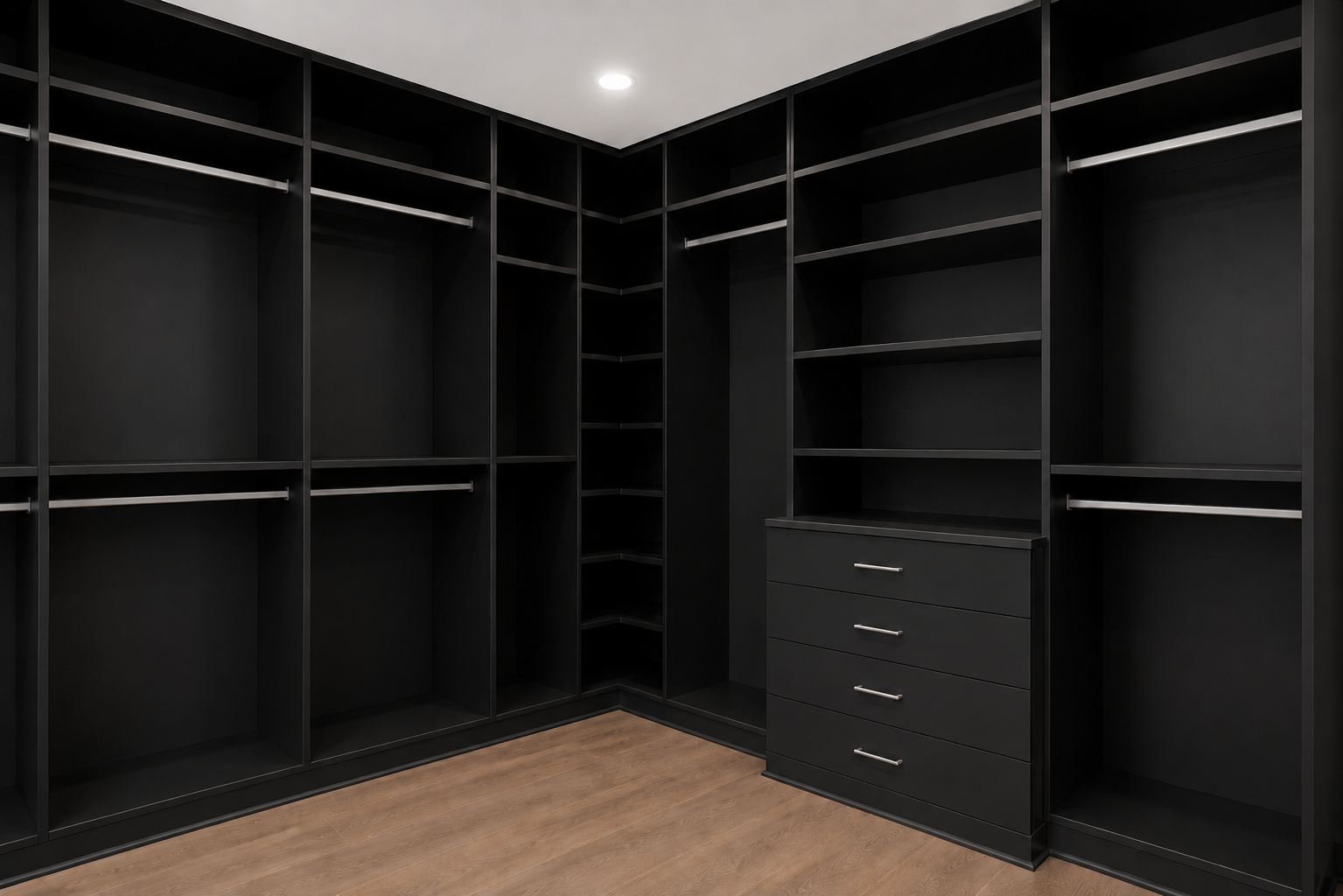 Mens custom closet installation