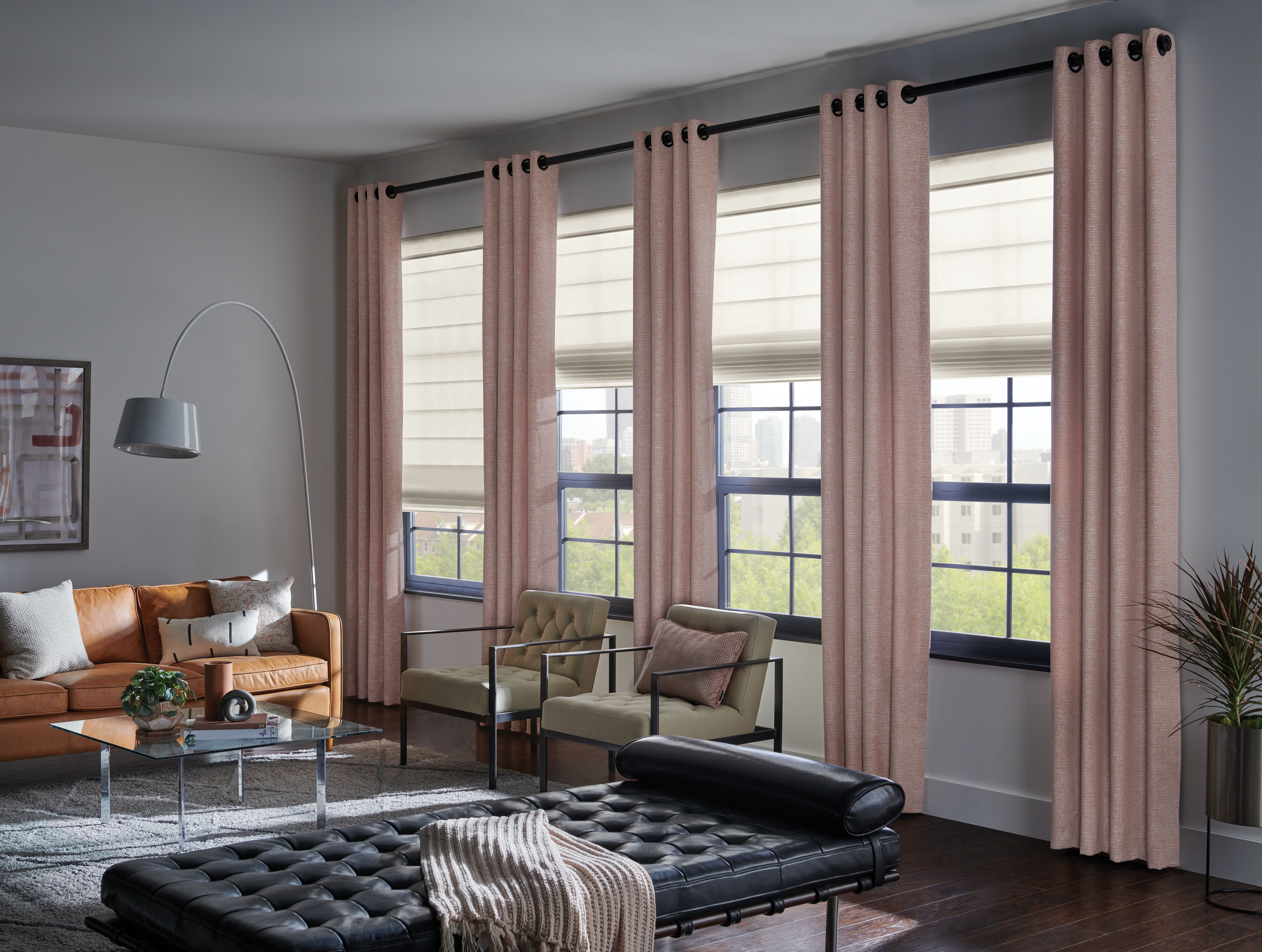 Grommet drapery header