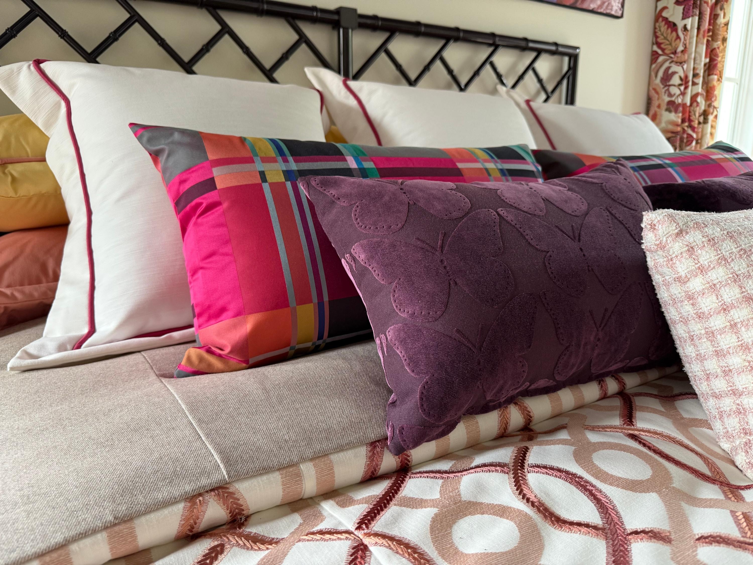 Custom pillows bedding and textile accessories