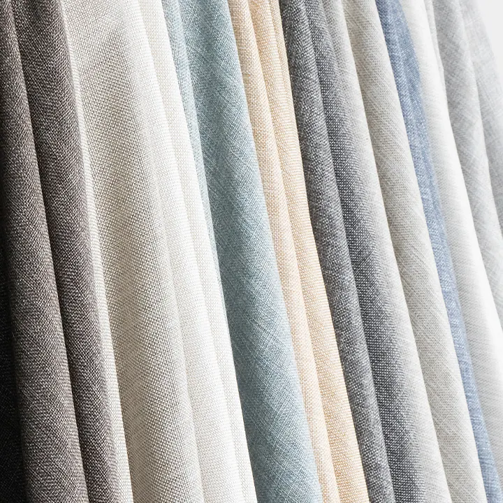 Linen fabrics for custom drapery